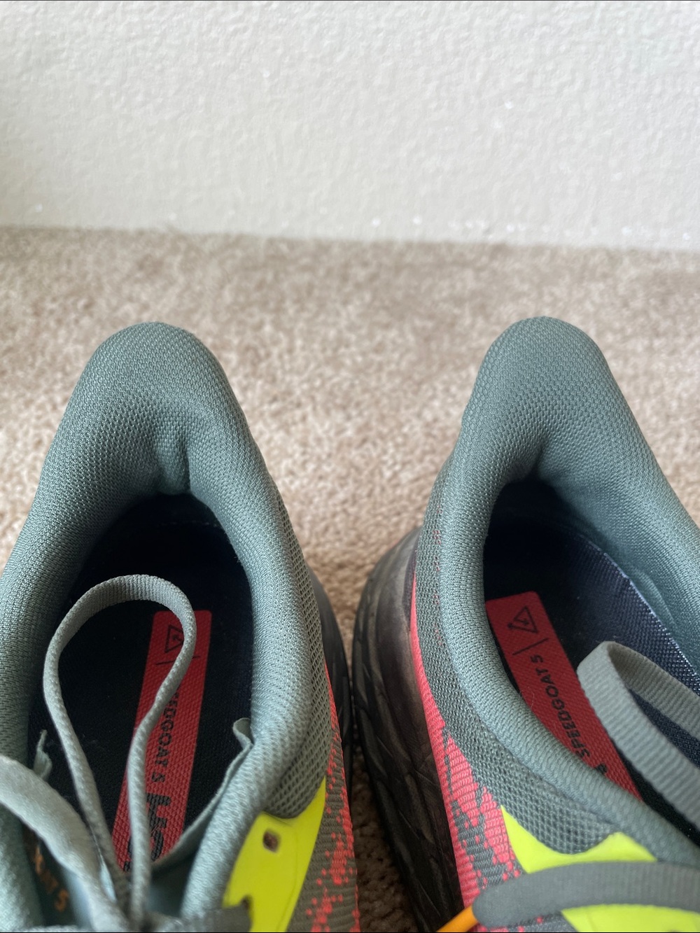Hoka Speedgoat 5 Men's Running Shoes Sneakers 11.5 Athletic Lightweight Trail - Picture 5 of 15